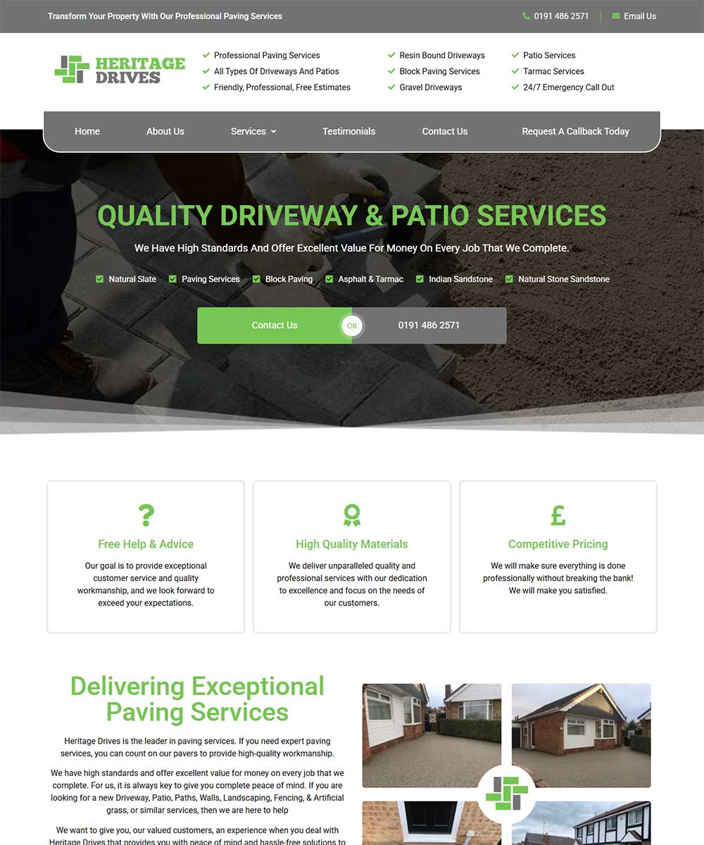 Heritage Drives Front